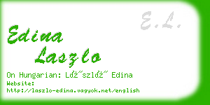 edina laszlo business card
